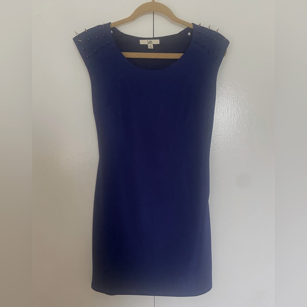 Ya Los Angeles Mini Dress with studded sleeves